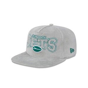 New Era New York Jets Gray Cord Golfer Hat - One Size